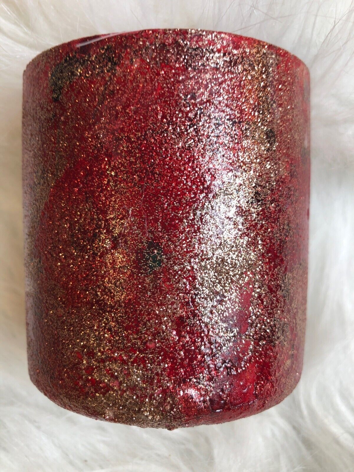 Blazing Bonfire Glitter Candle Sheer Elegance Candle Co. Hand Poured Coconut & S