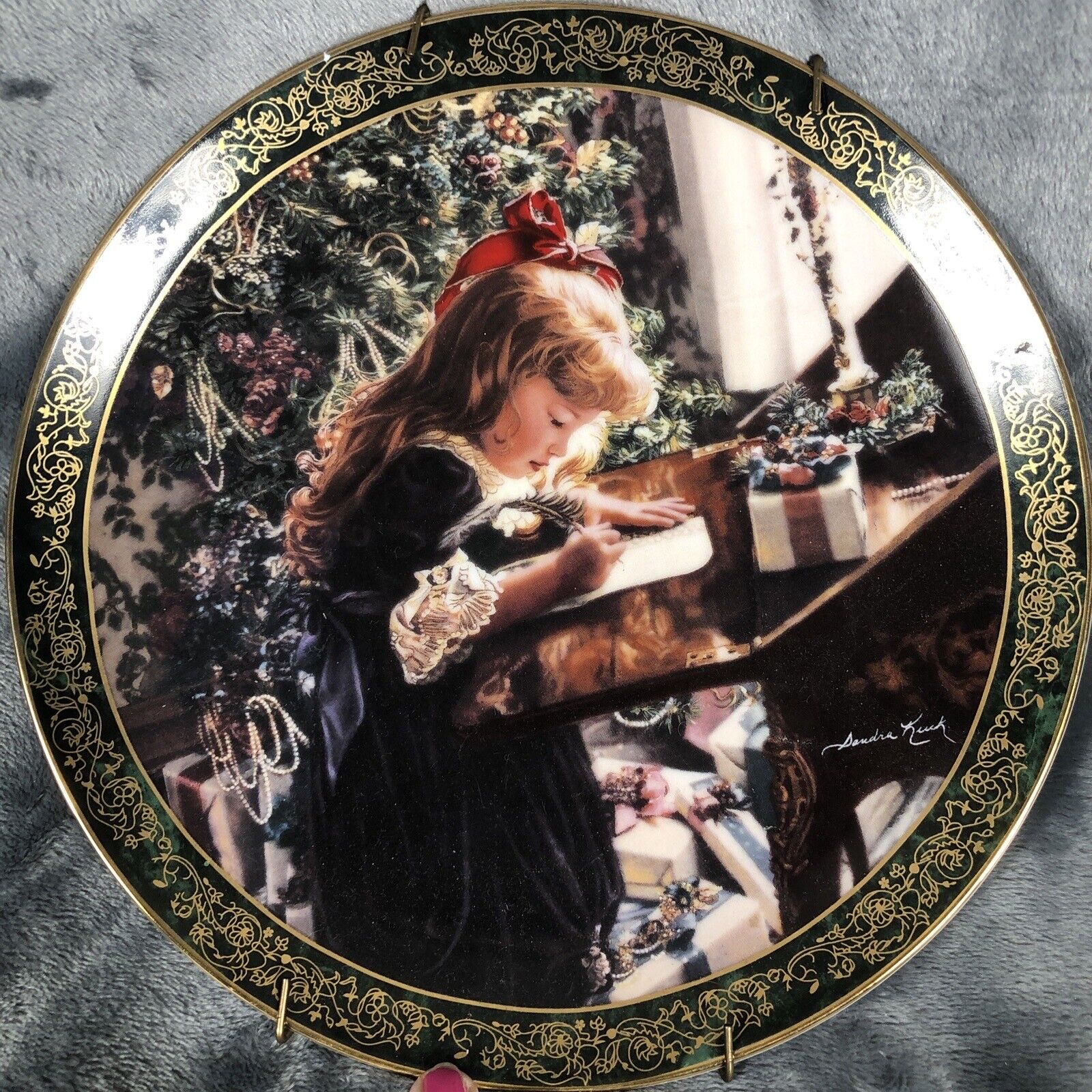 "Dear Santa" by Sandra Kuck Plate the First Issue in the Victorian Xmas # 2772C