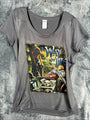 Glidan Woman’s Biker “A Way Of Life”  T-Shirt Gray Size Adult Medium Shirt