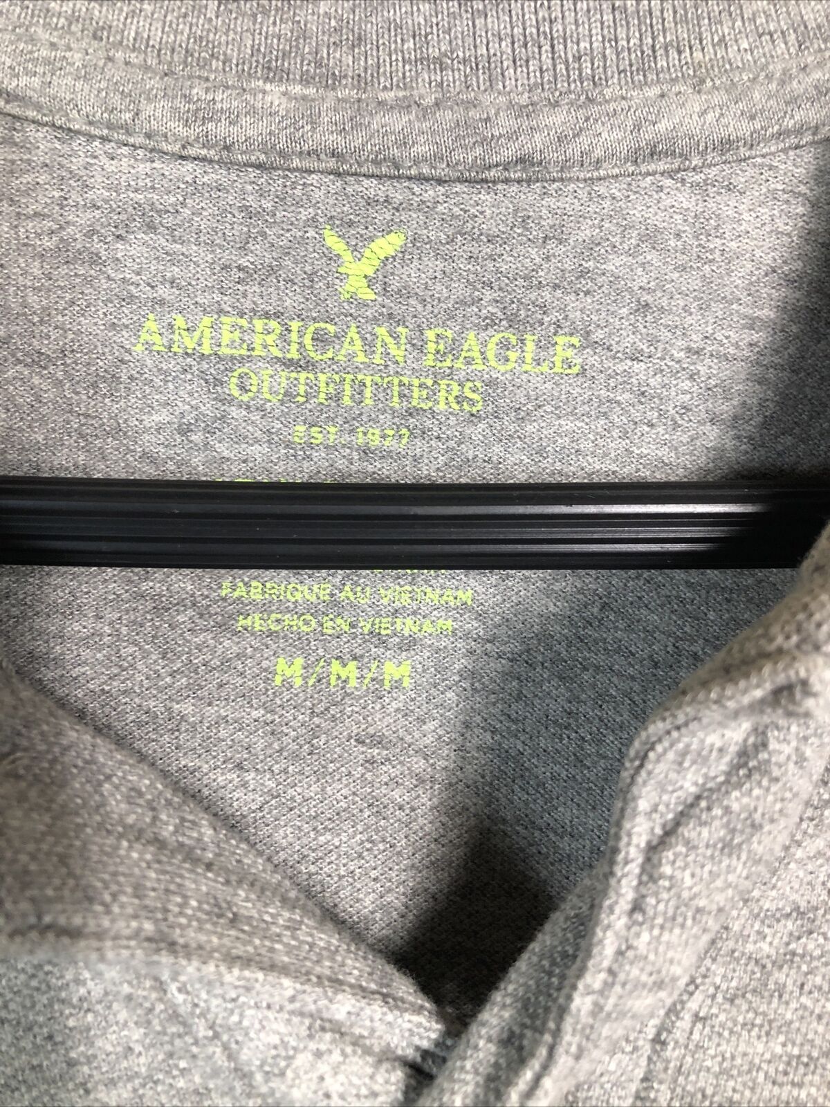 American Eagle Polo Gray Green Size M