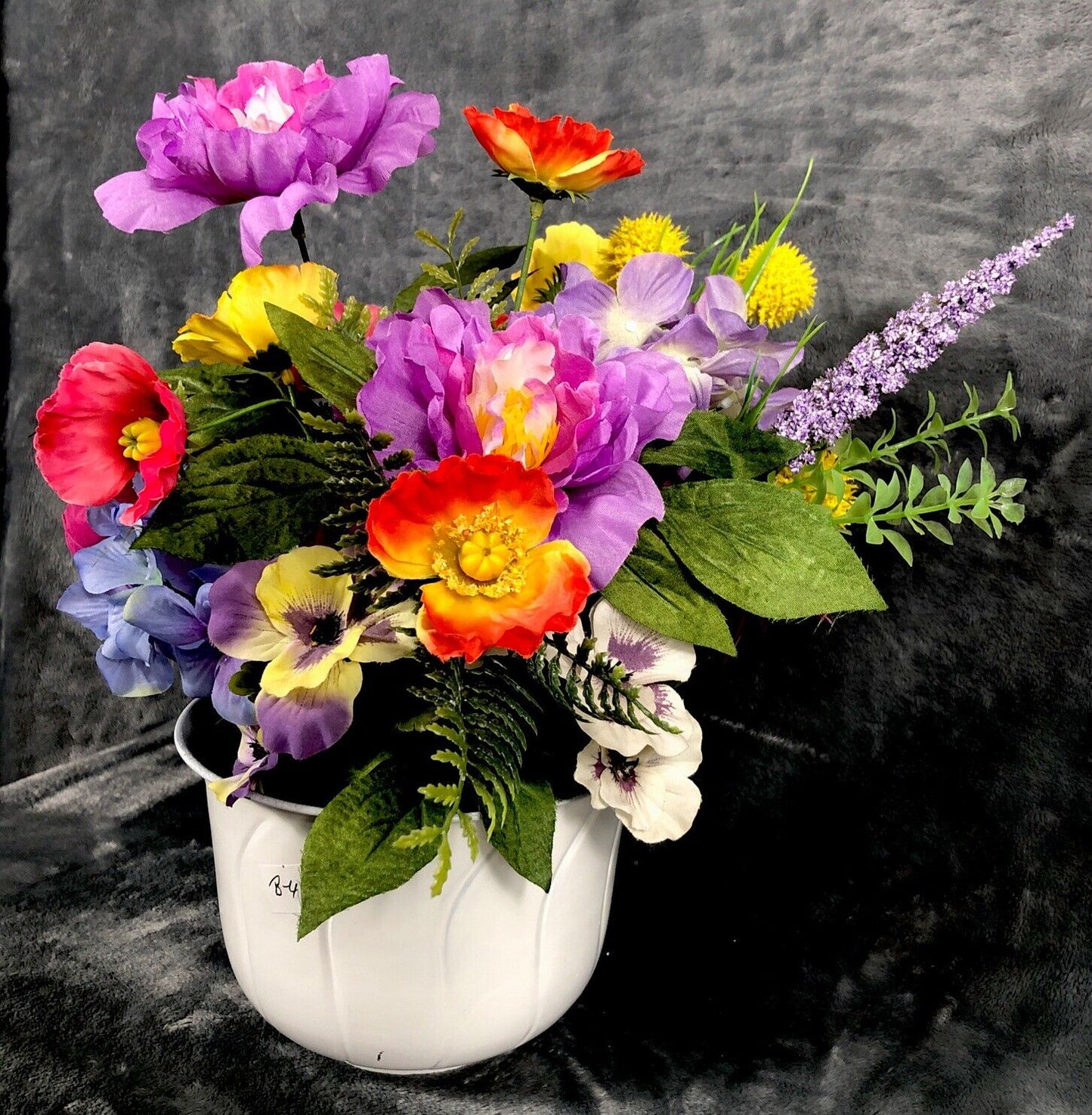 Artificial Flower Arrangement Spring Colors Floral Centerpiece Mixed Flowers