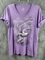 Womens North Carolina Aquarium Graphic Tee Purple By EMI Size L