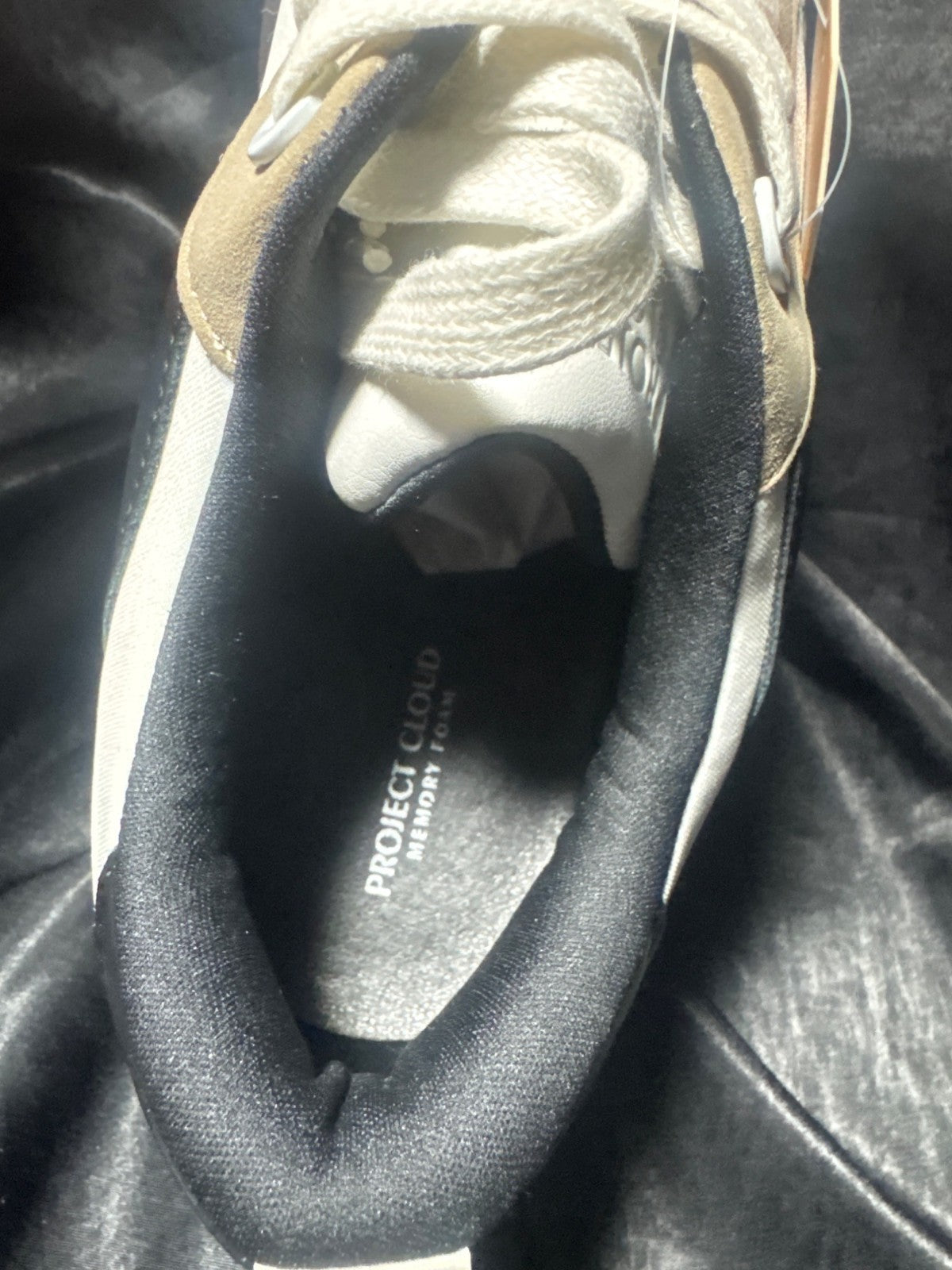 Mens Vegan Leather Sneakers By Project Cloud With Memory Foam Anti-Slip Sole