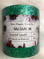 Glittering Green Balsam Fir Scented Candle By Sheer Elegance Candle Co.  10 Oz S