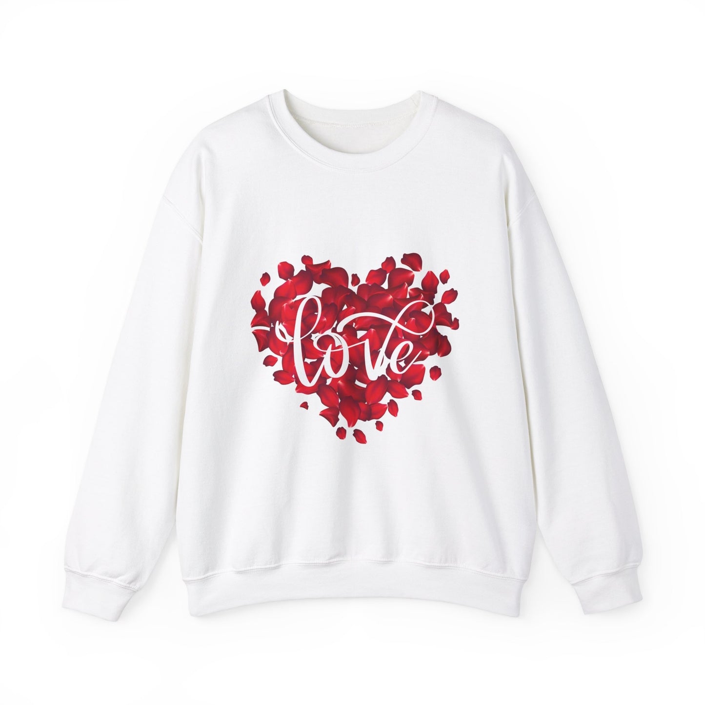 Womens Sweatsweat Love Heart Graphic Shirt Casual Pullover Top