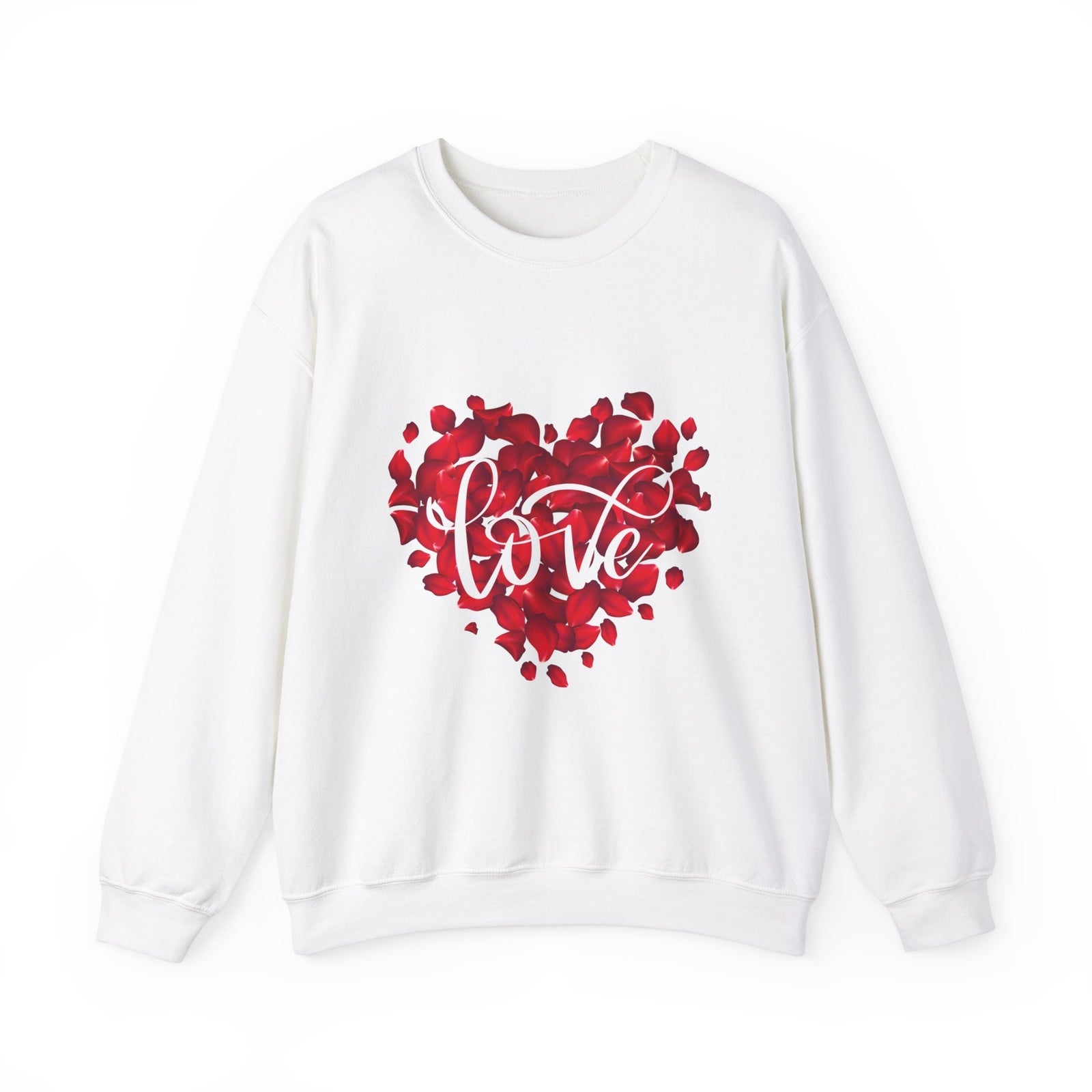 Womens Sweatsweat Love Heart Graphic Shirt Casual Pullover Top