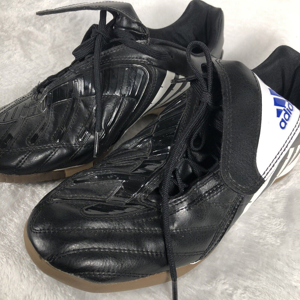 ADIDAS Men’s Shoes Black / White ATHLETIC Indoor Soccer Shoes Adult Size 7.5