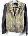 Hurley Womens Camo Blazer Jacket With Striped Lining Size S