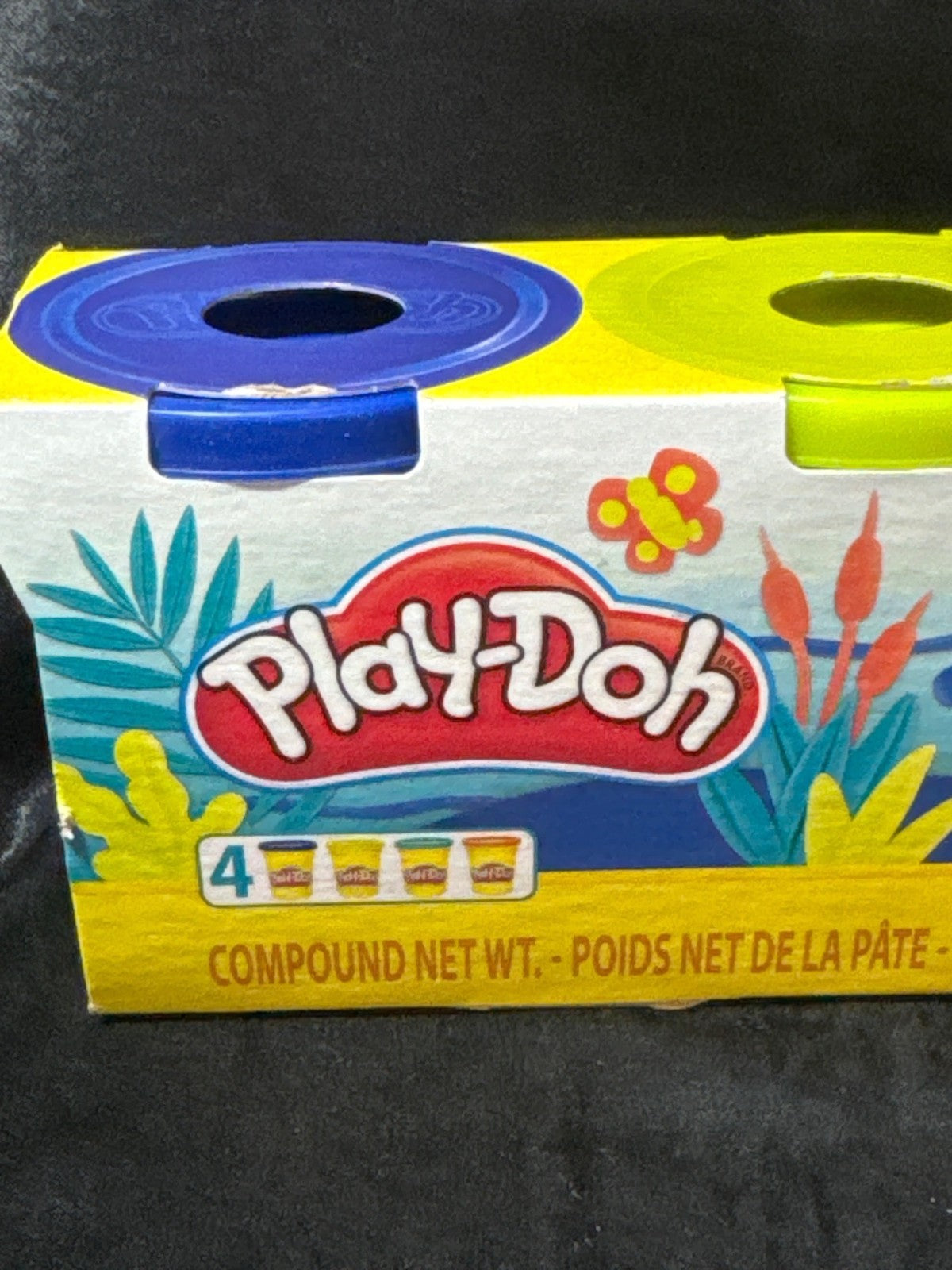 Play-Doh 4-Pack Modeling Compound Set - Red Blue Green & Yellow Colors