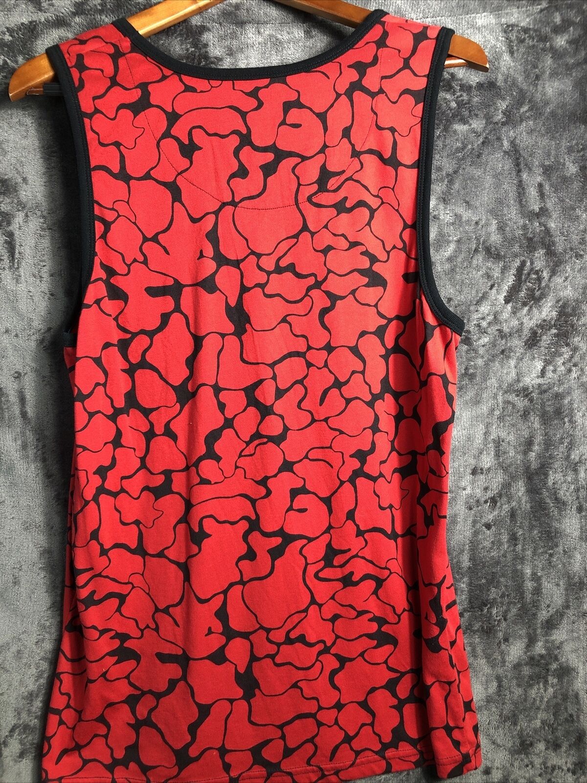 Foot Action Tank Top Red & Black Pocket Mens Size Large