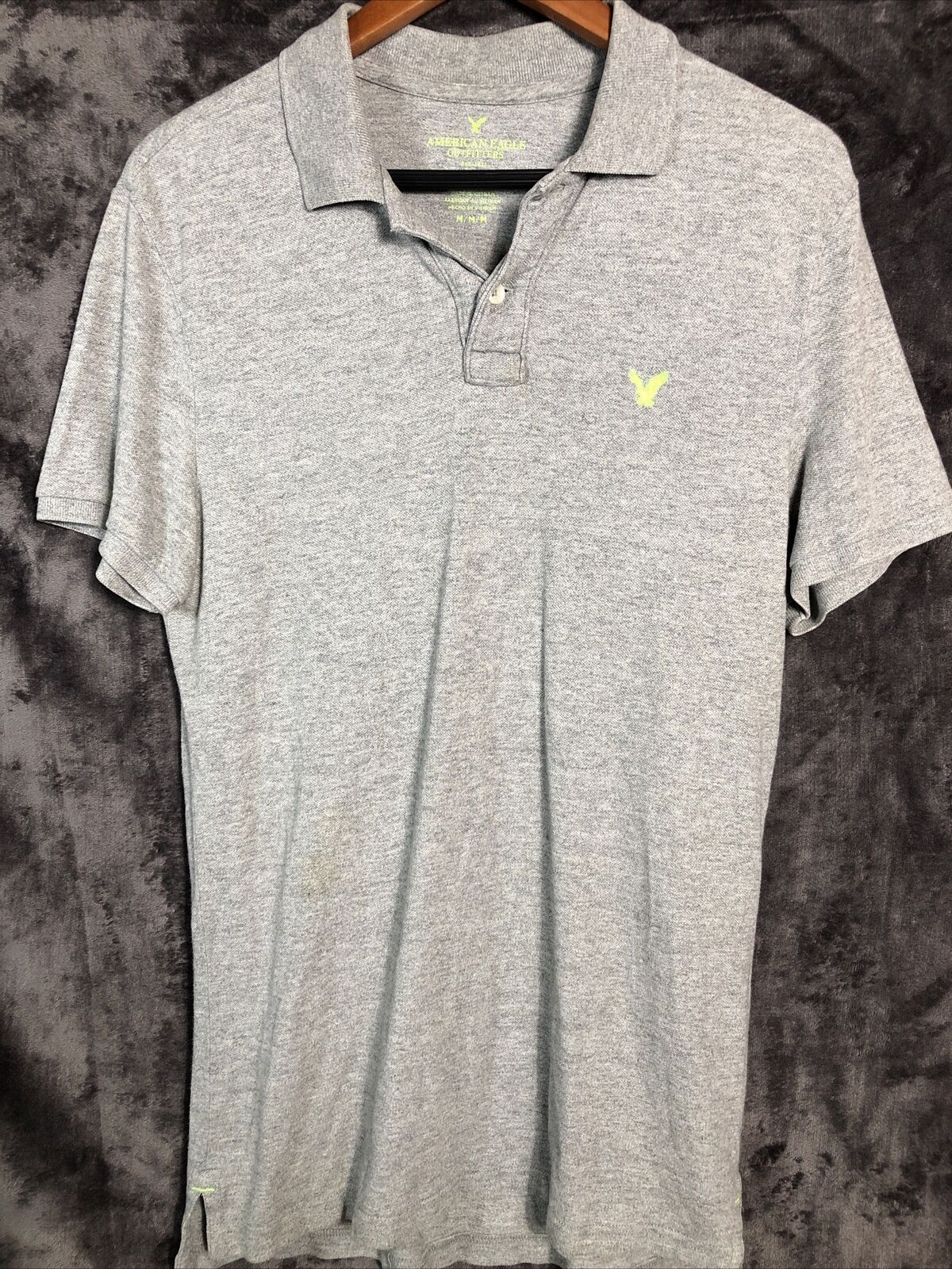 American Eagle Polo Gray Green Size M