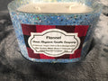 Coconut Soy Blend Candle Hand Poured Handmade Concrete Vessel Flannel Scent
