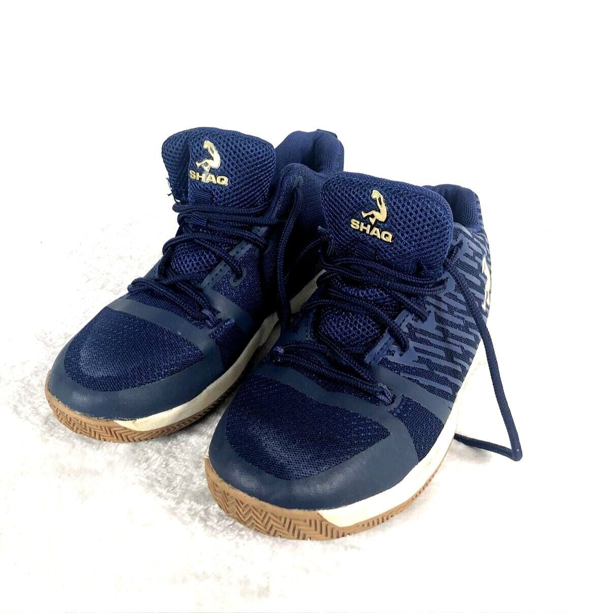 Shaq Boys Shoes  Youth Sneakers Navy Blue Basketball Shoes Size 1