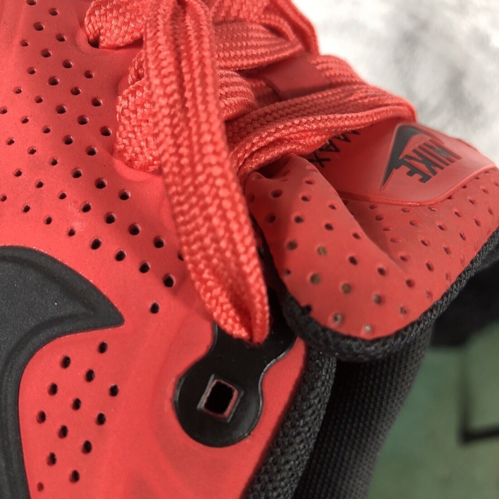 Nike Air Max Shoes Red & Black Perforated Sneakers