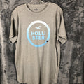 Hollister Men's T Shirt Gray Unisex New With Tags Large Logo Shirt