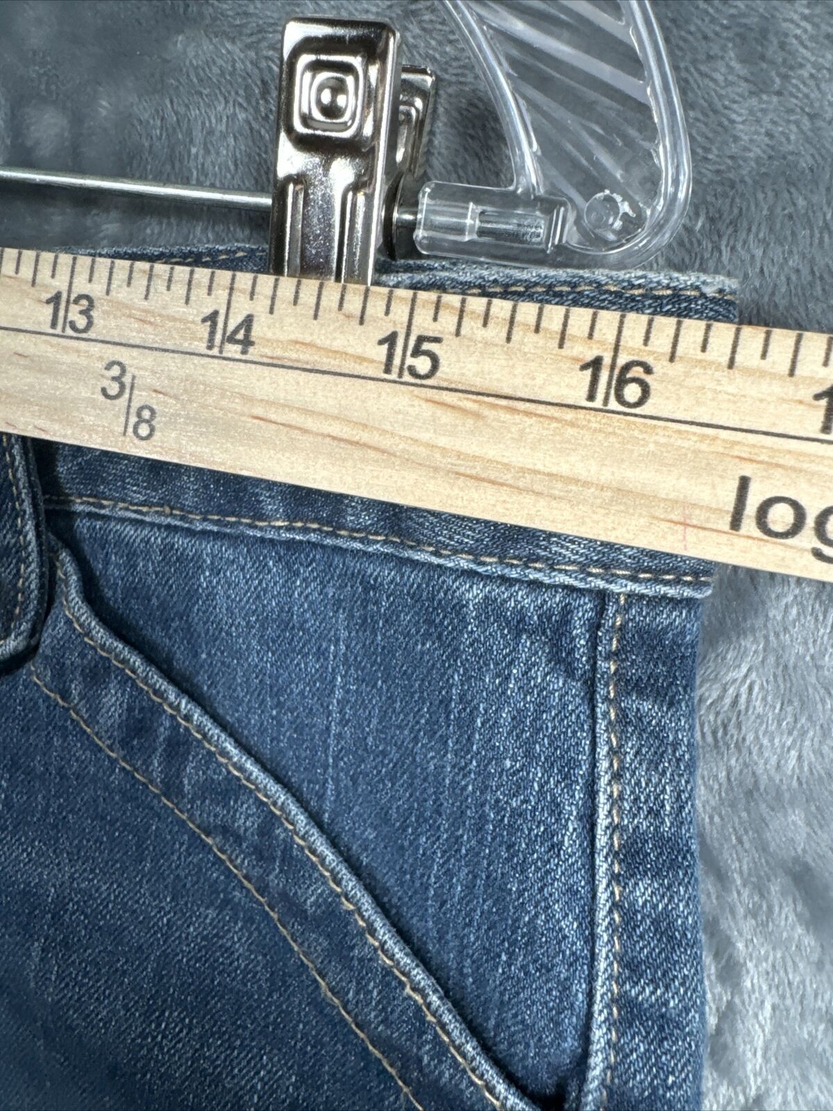 Woman's Denim Shorts Cuffed Adult Size 6 Cato Hot Pants