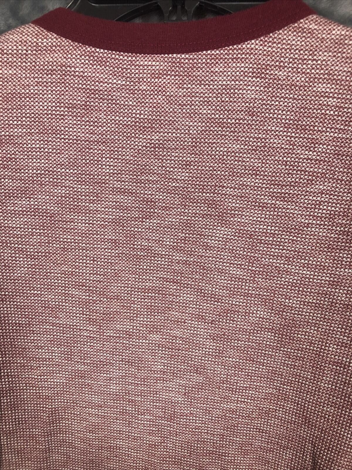 Old Navy Boys Long Sleeve Thermal Shirt Size S 6-7 Red & White Cotton Blend Casu