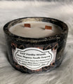 Hand Poured Iced Vanilla Woods Soy Candle Handmade Concrete Vessel 2 Wood Wicks