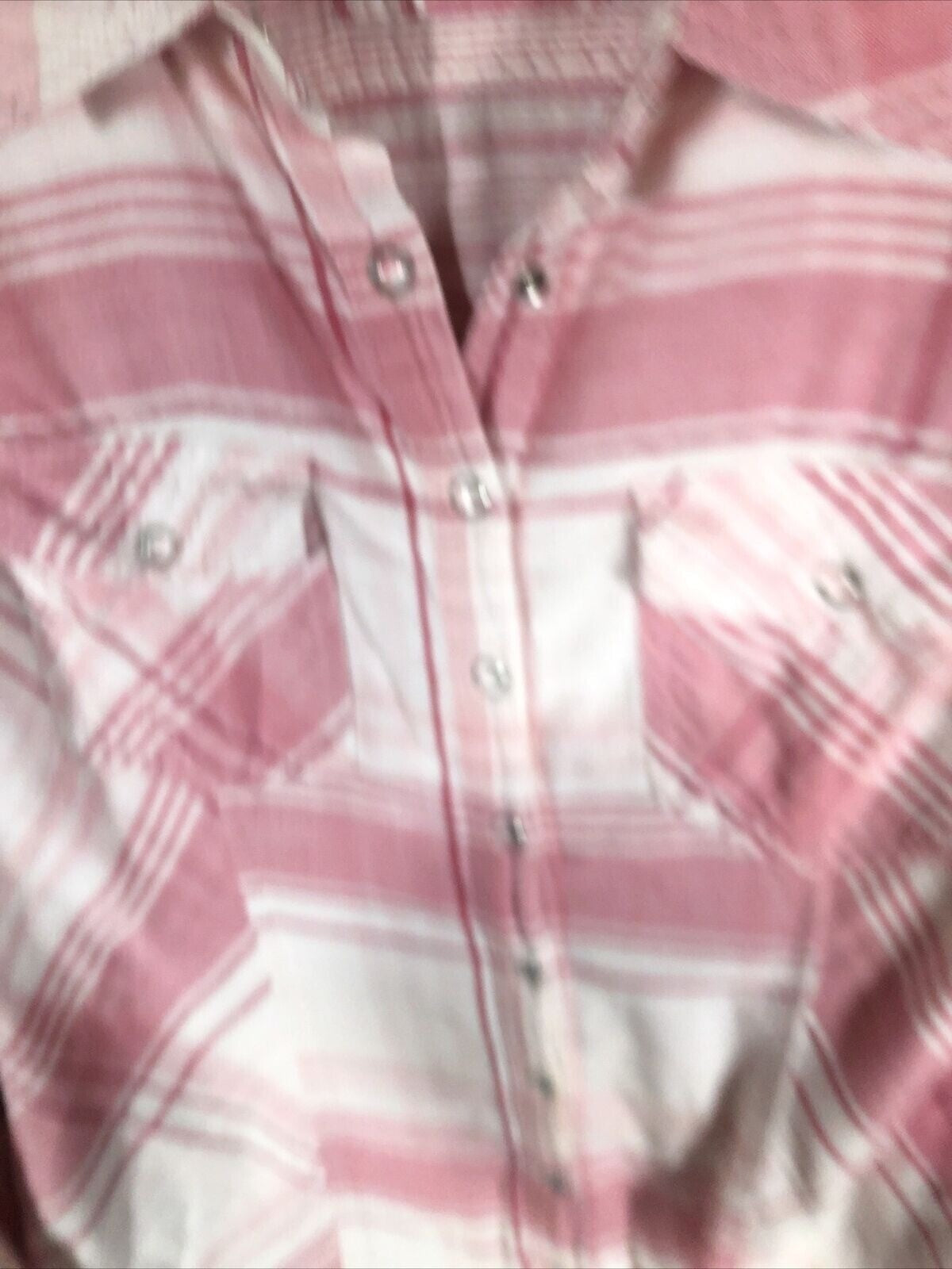 Style & Co Womens Pink Plaid Button-Up Shirt M