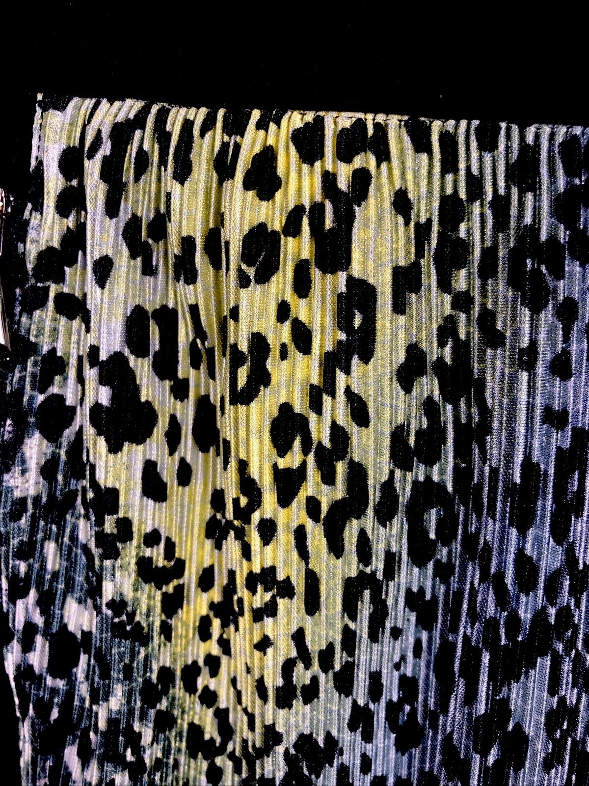 Jamie  Sadock Women’s Skort Size 4 Short Black With Animal Print 2 Zippers Front