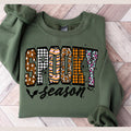 Spooky Halloween Sweatshirt Retro Halloween Top Coquette Leopard Checkered Fall