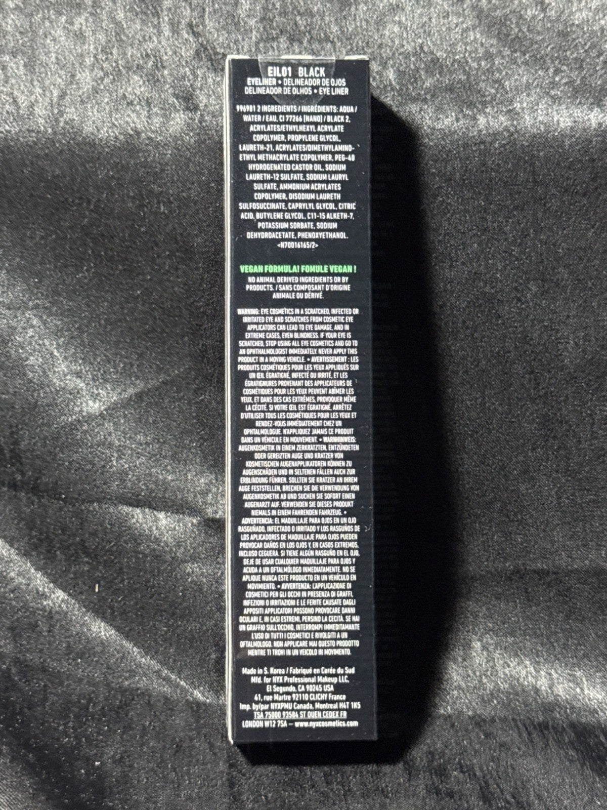 NYX Professional Makeup Epic Ink Liner Waterproof Black 0.03 Fl Oz
