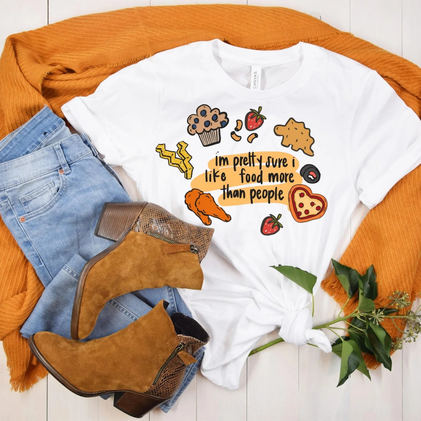 Womans T Shirt Funny Food Shirt I Like Snacks More Than People Tee Humor Gift