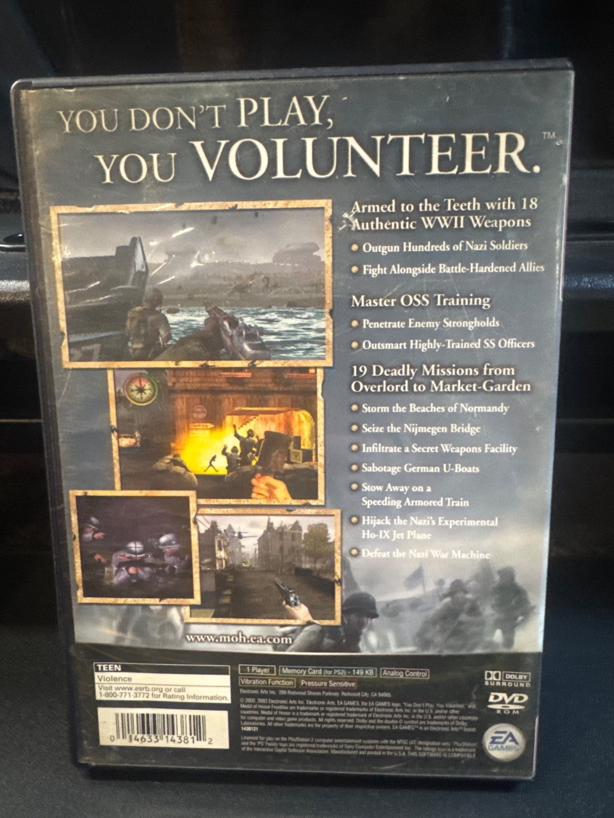 Medal Of Honor Frontline - PlayStation 2 Greatest Hits Game Complete With Manual