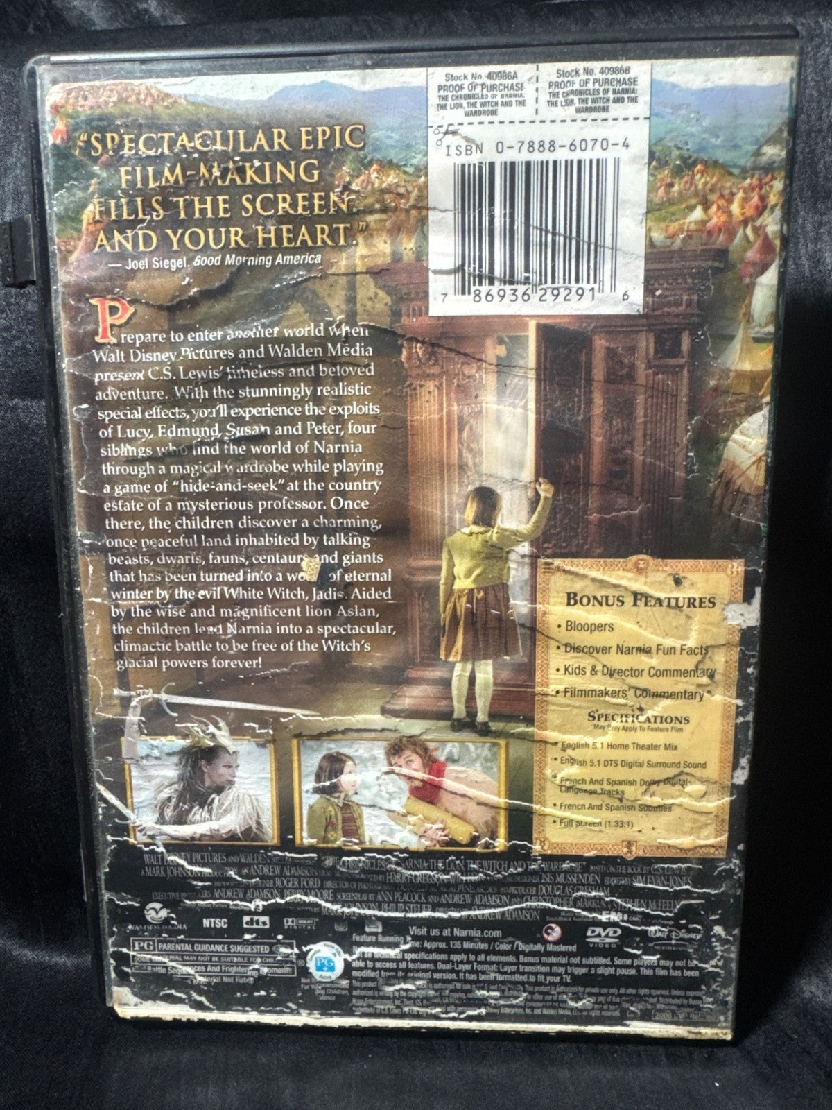 The Chronicles Of Narnia: The Lion The Witch & The Wardrobe Full Screen DVD