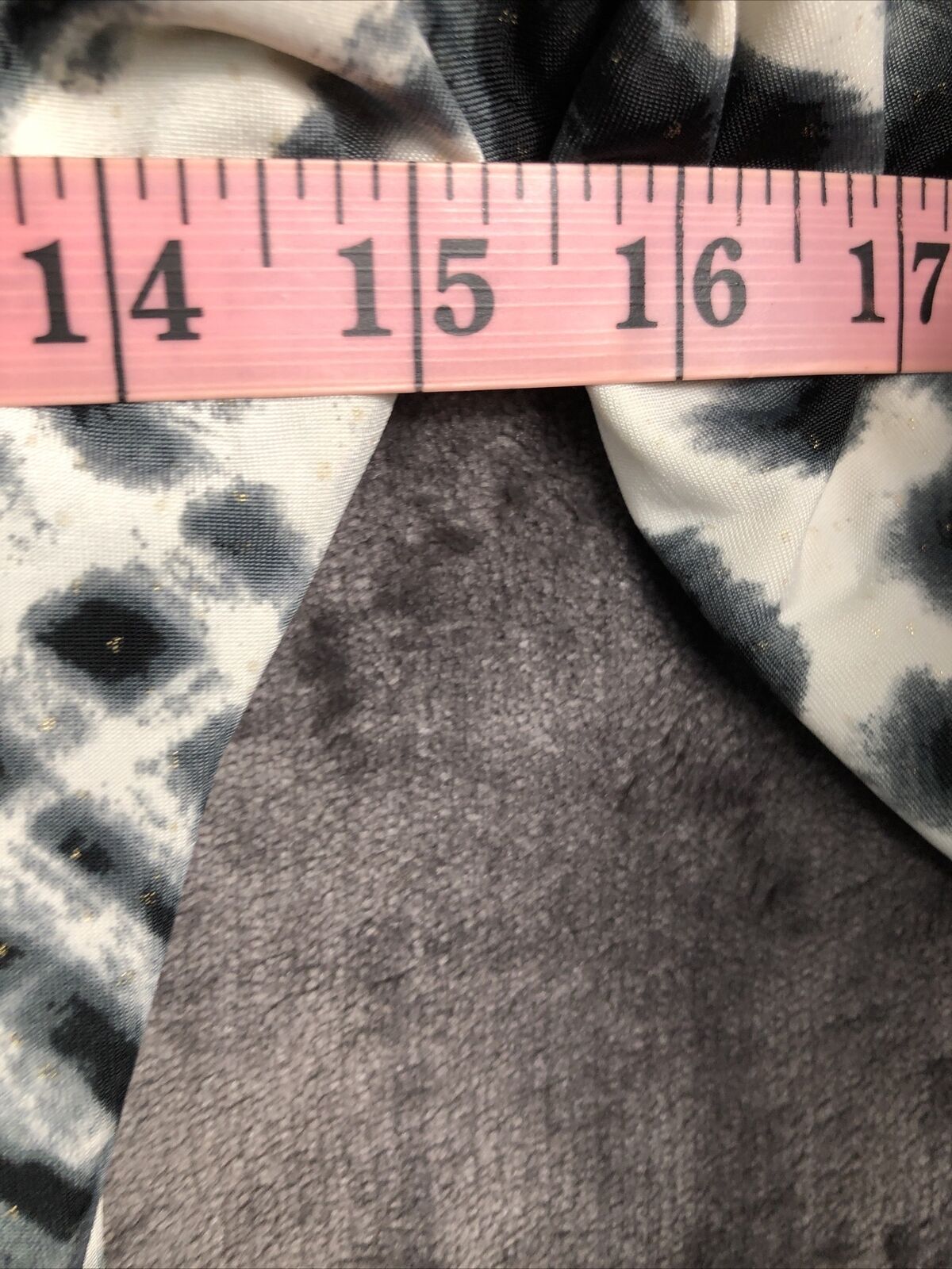 Animal Print Stretch Dress Black Gray Women’s Size M