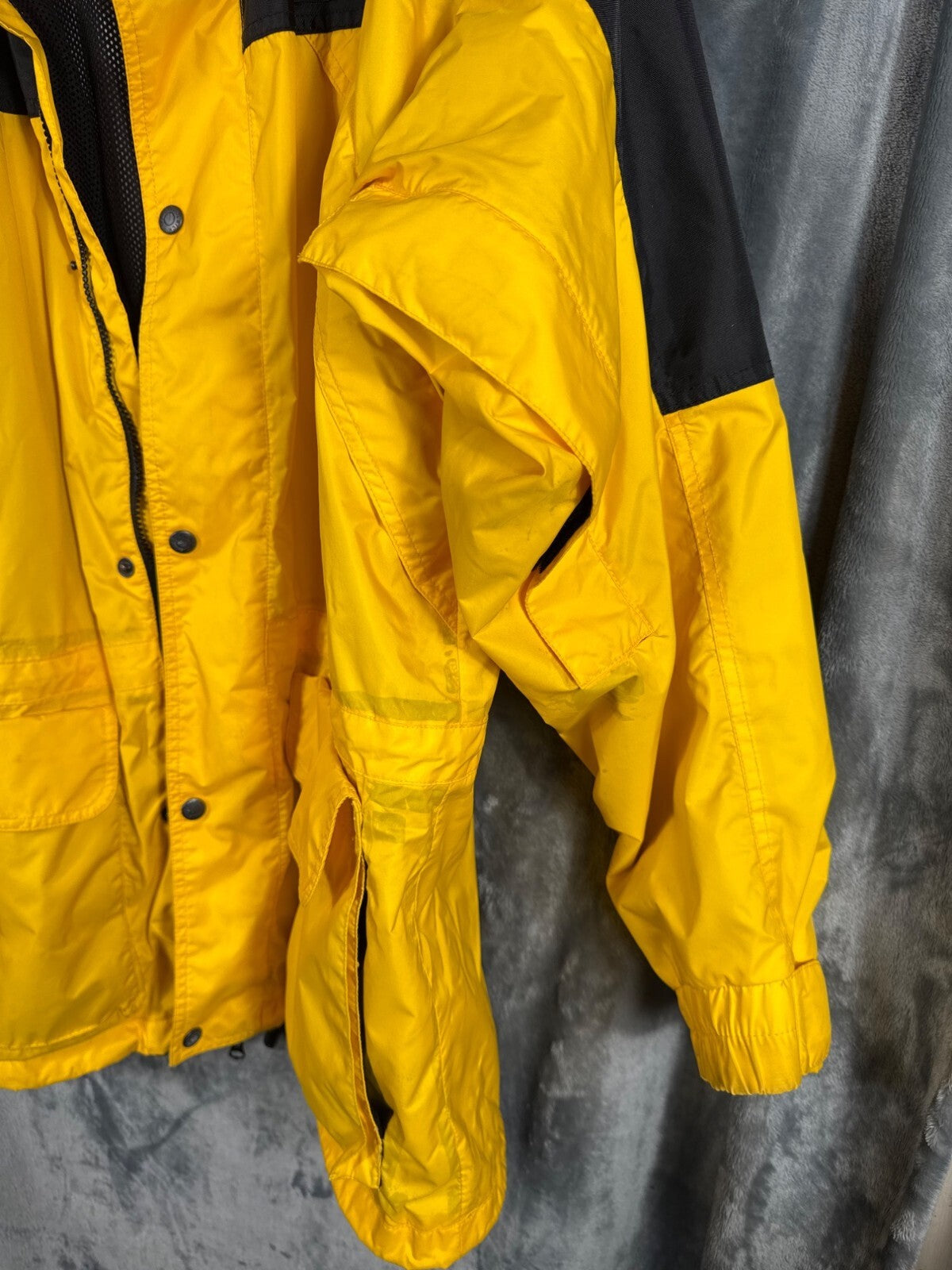 Woolrich Work Coat Men's Rugged Outdoor Jacket Yellow & Black Large