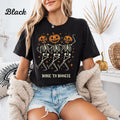 Womens Halloween T Shirt Pumpkin Skeleton Tee Spooky Season Fall Spooky Shirt 