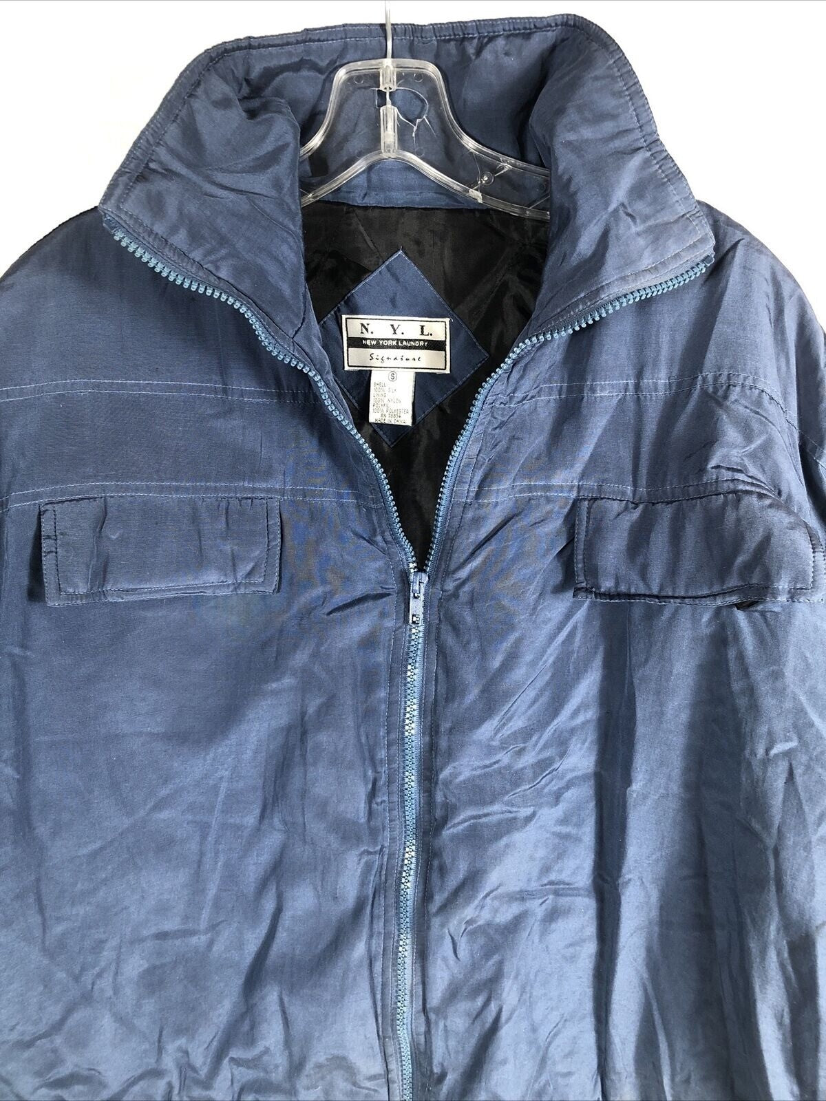 New York Laundry Signature Woman's Jacket Coat Size Small Blue