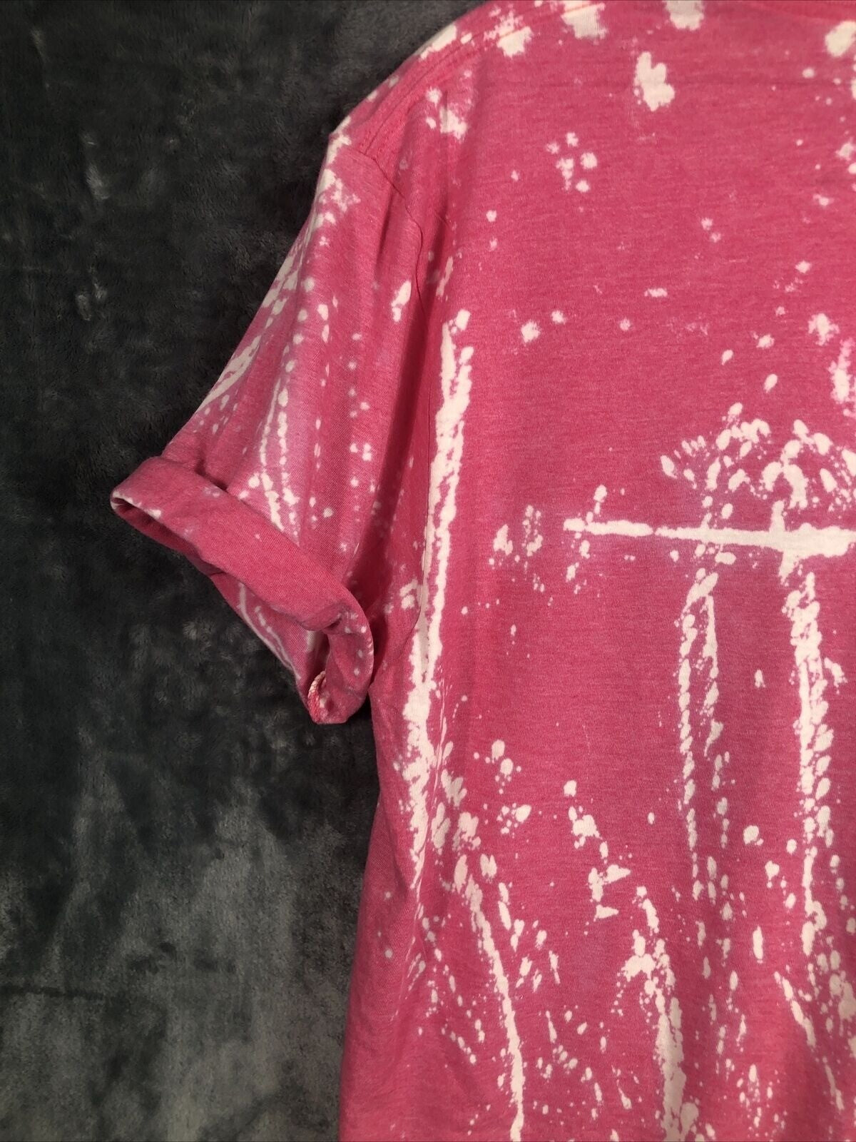 Gildan Womans T Shirt Copperhead Road Pink Tie-Dye Graphic Shirt