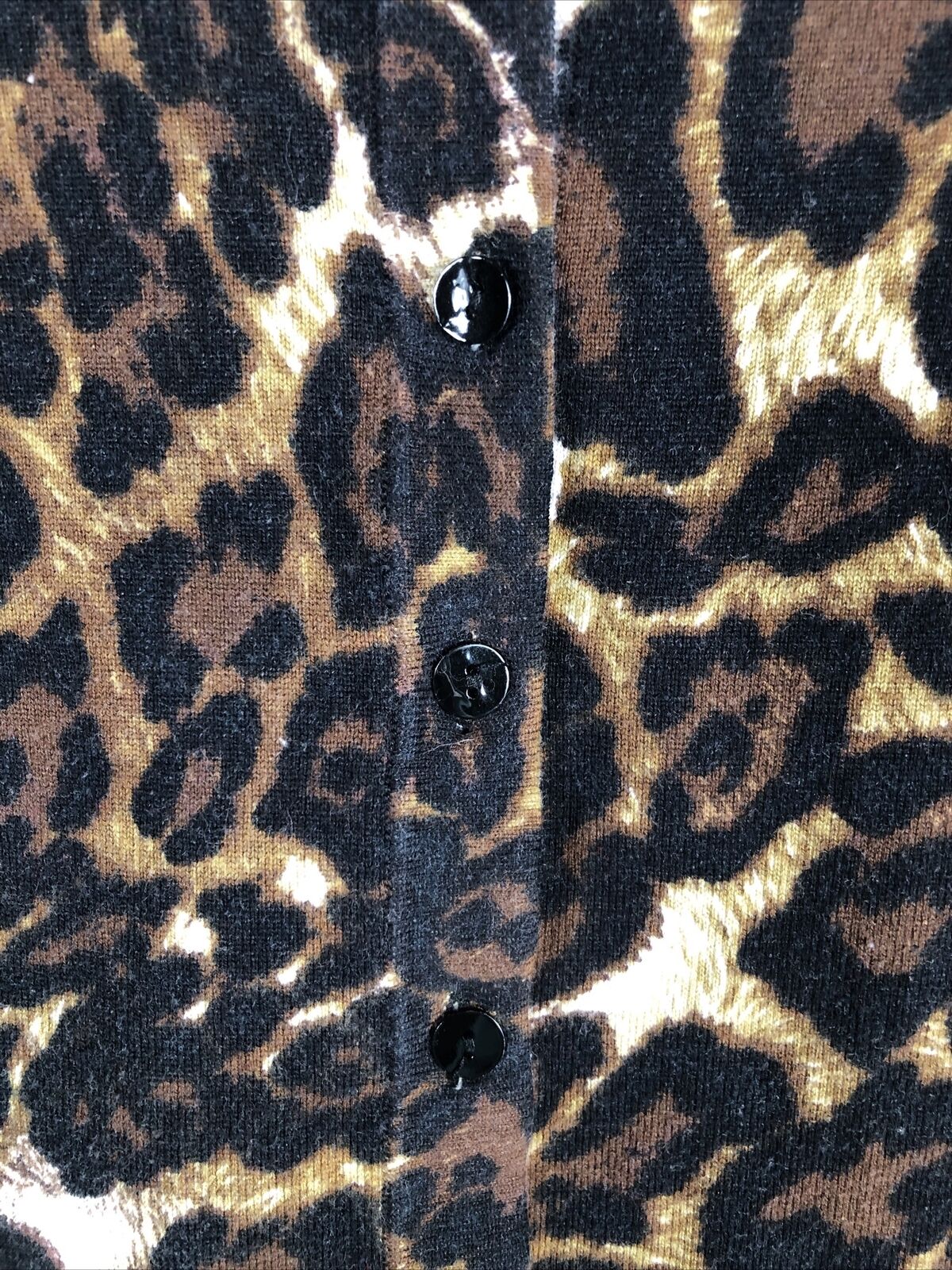 August Silk Heritage Woman’s Leopard ￼Shirt ￼Animal Print ￼Size Adult Small