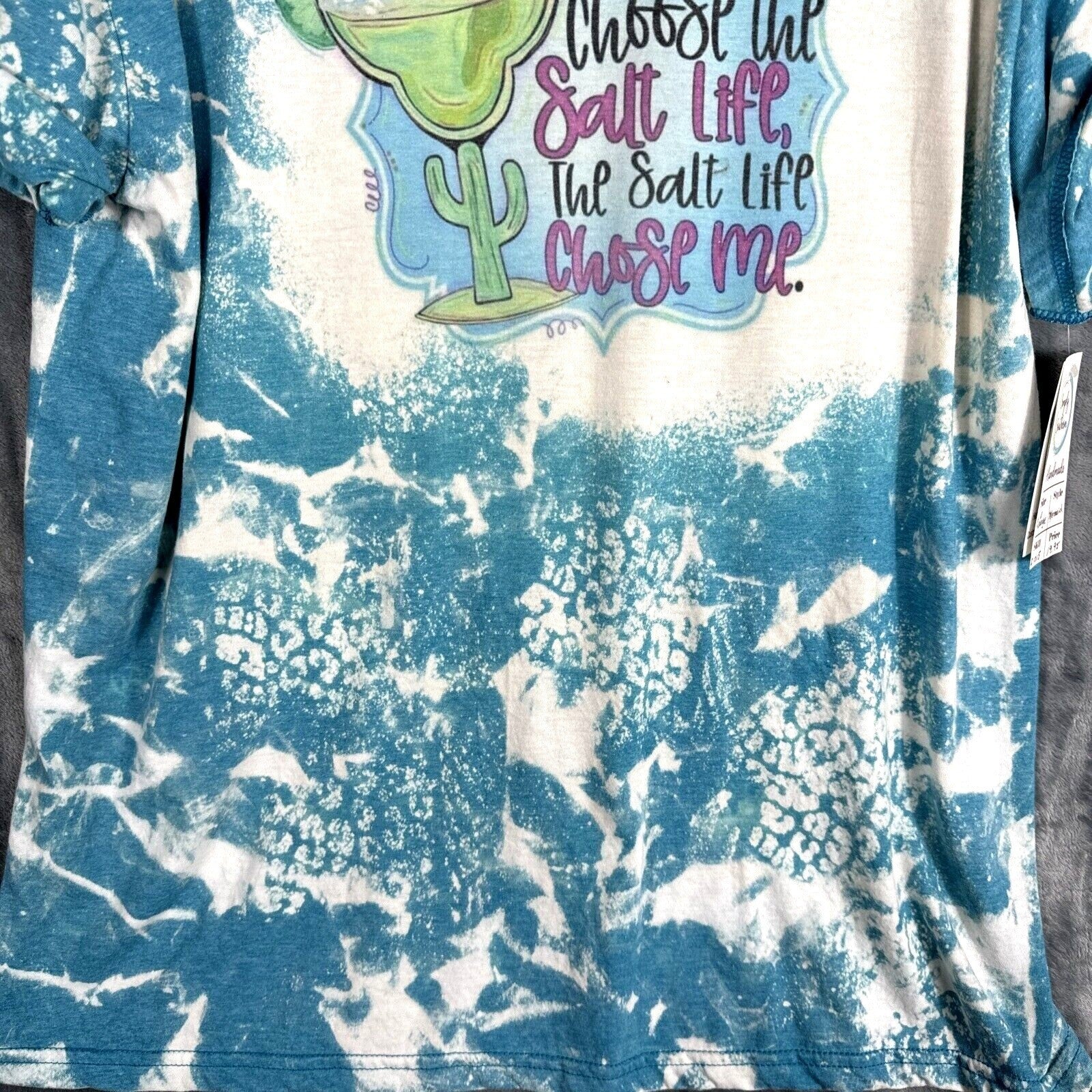 Women’s T Shirt “I Didn’t Choose The Salt Life The Salt Life Chose Me” Blue XL