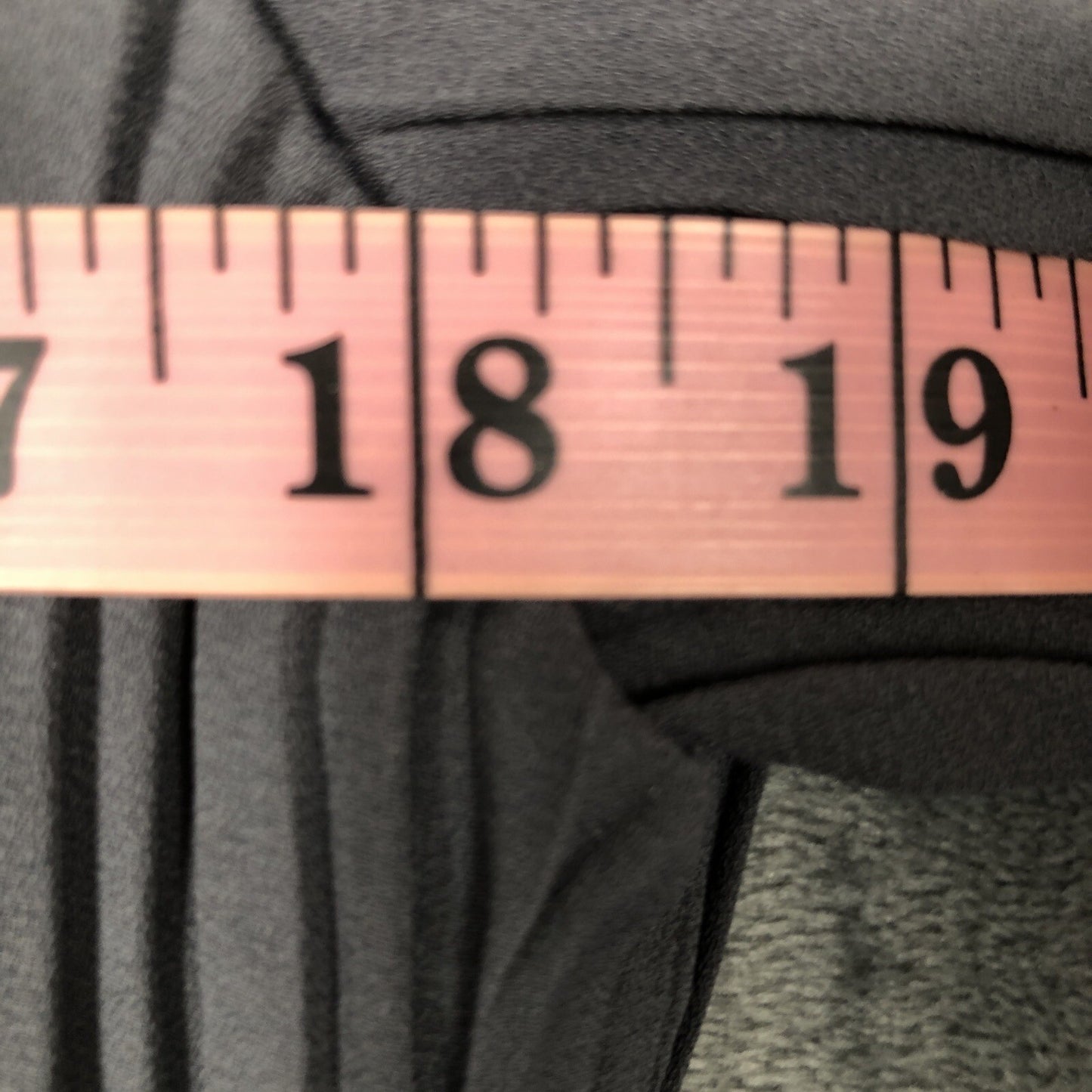 Piano Gray Pleaded Button Blouse Womens Size M