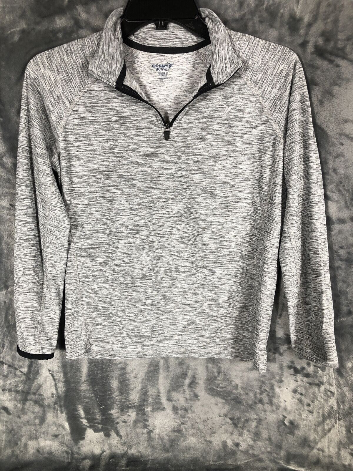 Old Navy Active Womens Gray 1/4 Zip Pullover Sweatshirt Size L