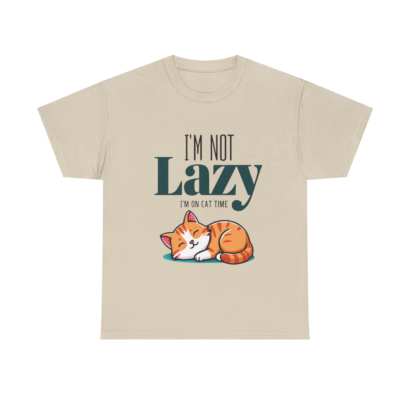 Funny Womans T Shirt Im Not Lazy Im on Cat Time Unisex Shirt Funny Gift