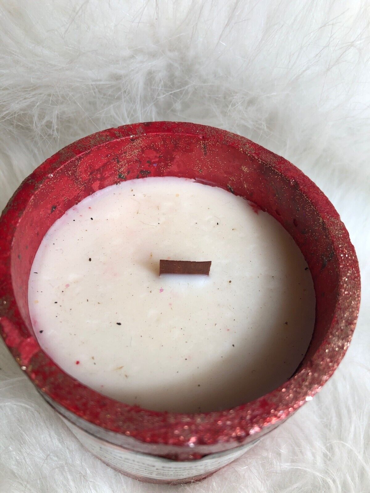 Blazing Bonfire Glitter Candle Sheer Elegance Candle Co. Hand Poured Coconut & S
