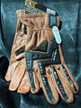 Holmes Workwear L Impact-Rezis Leather Gloves With Rubber Impact Reducer & Keyst
