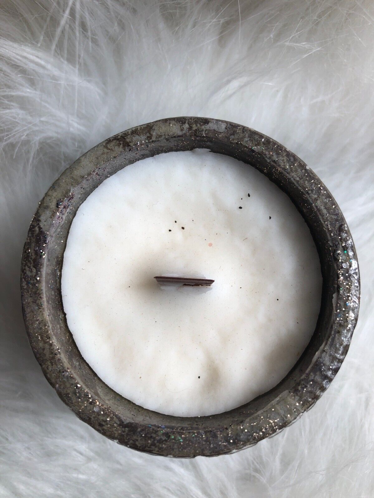 Iced Vanilla Woods Candle All Natural Vegan Biodegradable Hand Poured Coconut So
