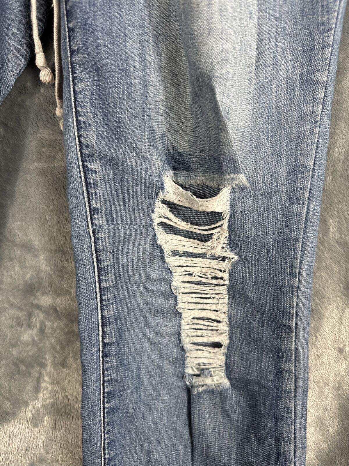 Rue 21 Pants Girls Small Distressed Soft Blue Joggers