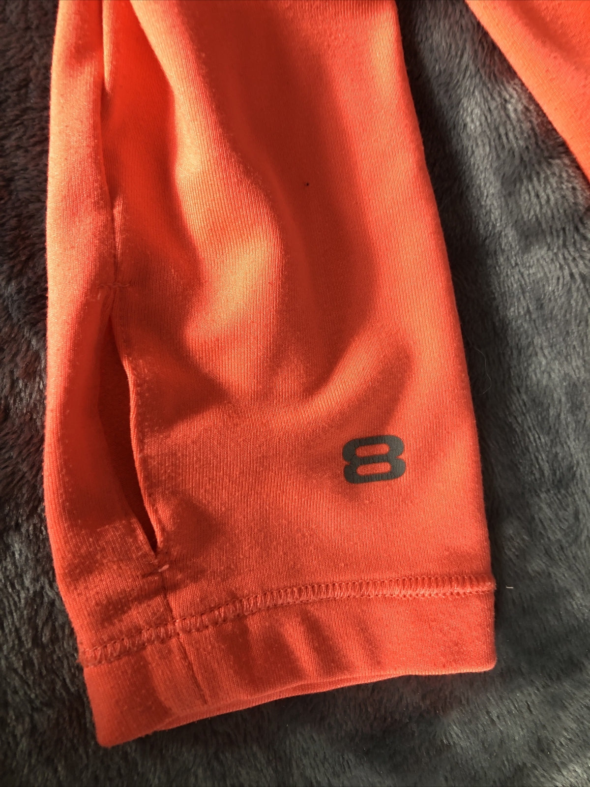 Layer 8 Woman’s Shirt Performance Wear Top Small Orange Polyester Spandex