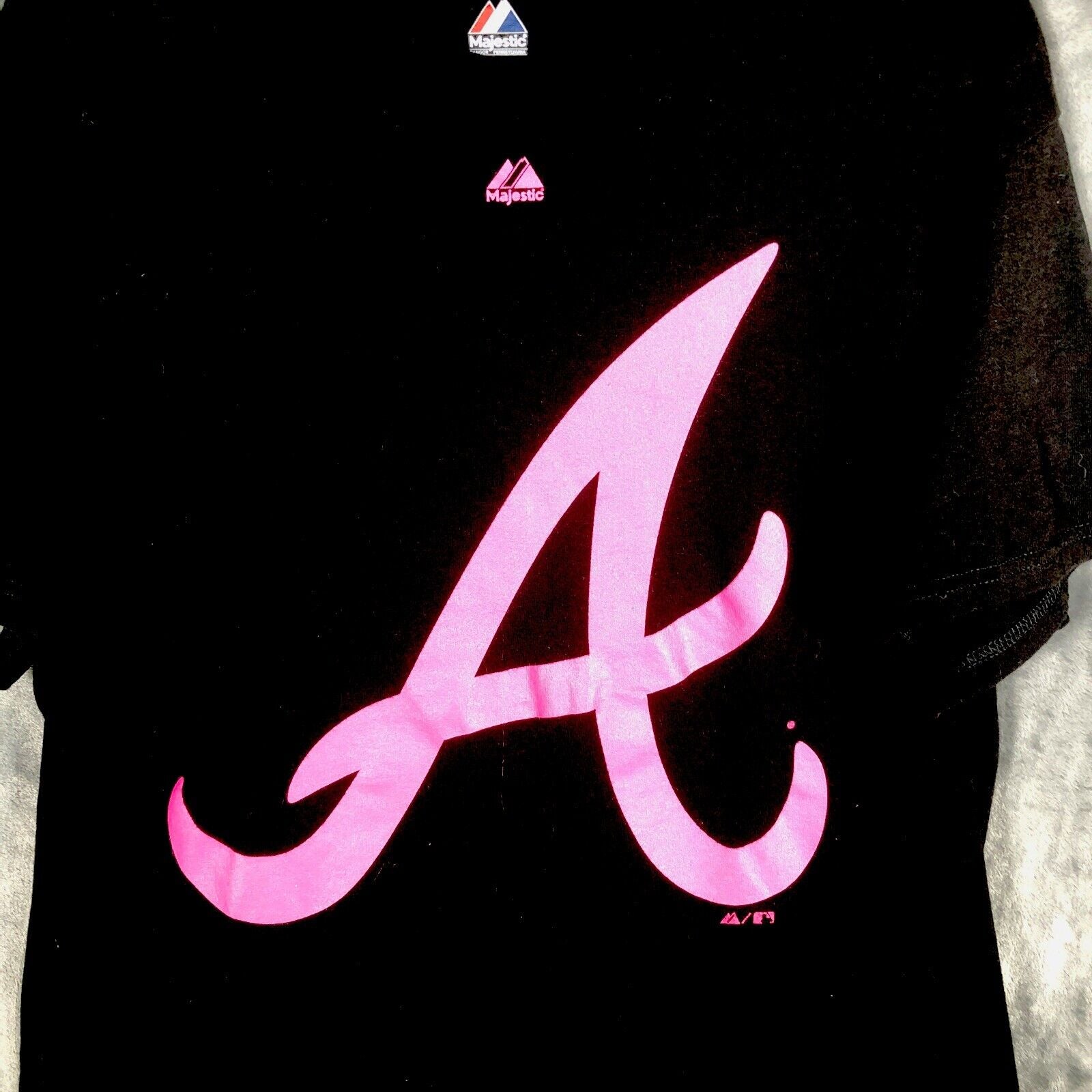 Majestic Atlanta Braves Superior Play Black T-Shirt Size Large