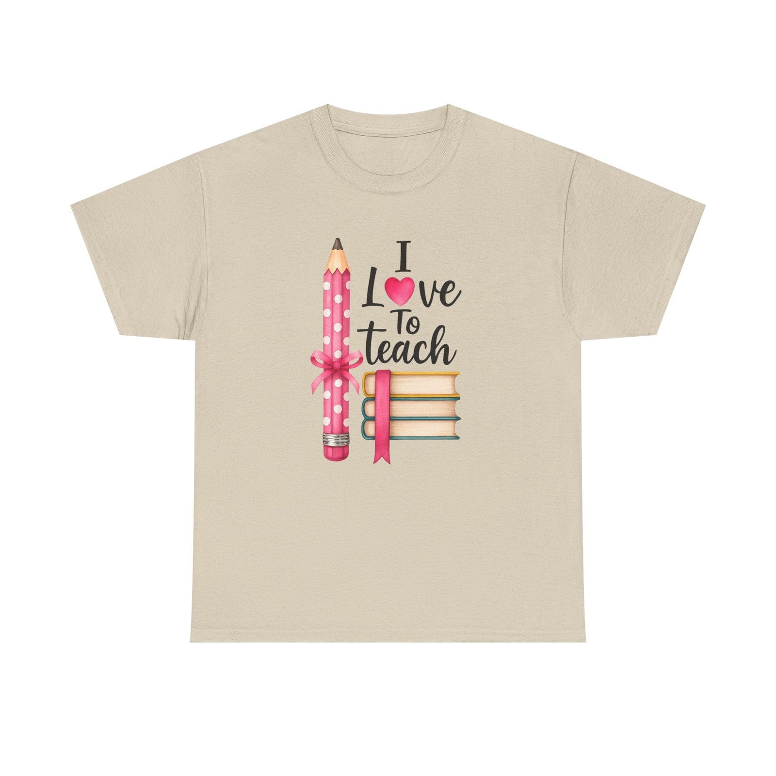 Womens T Shirt I Love to Teach Shirt Teacher Life Tee Inspirational School Top
