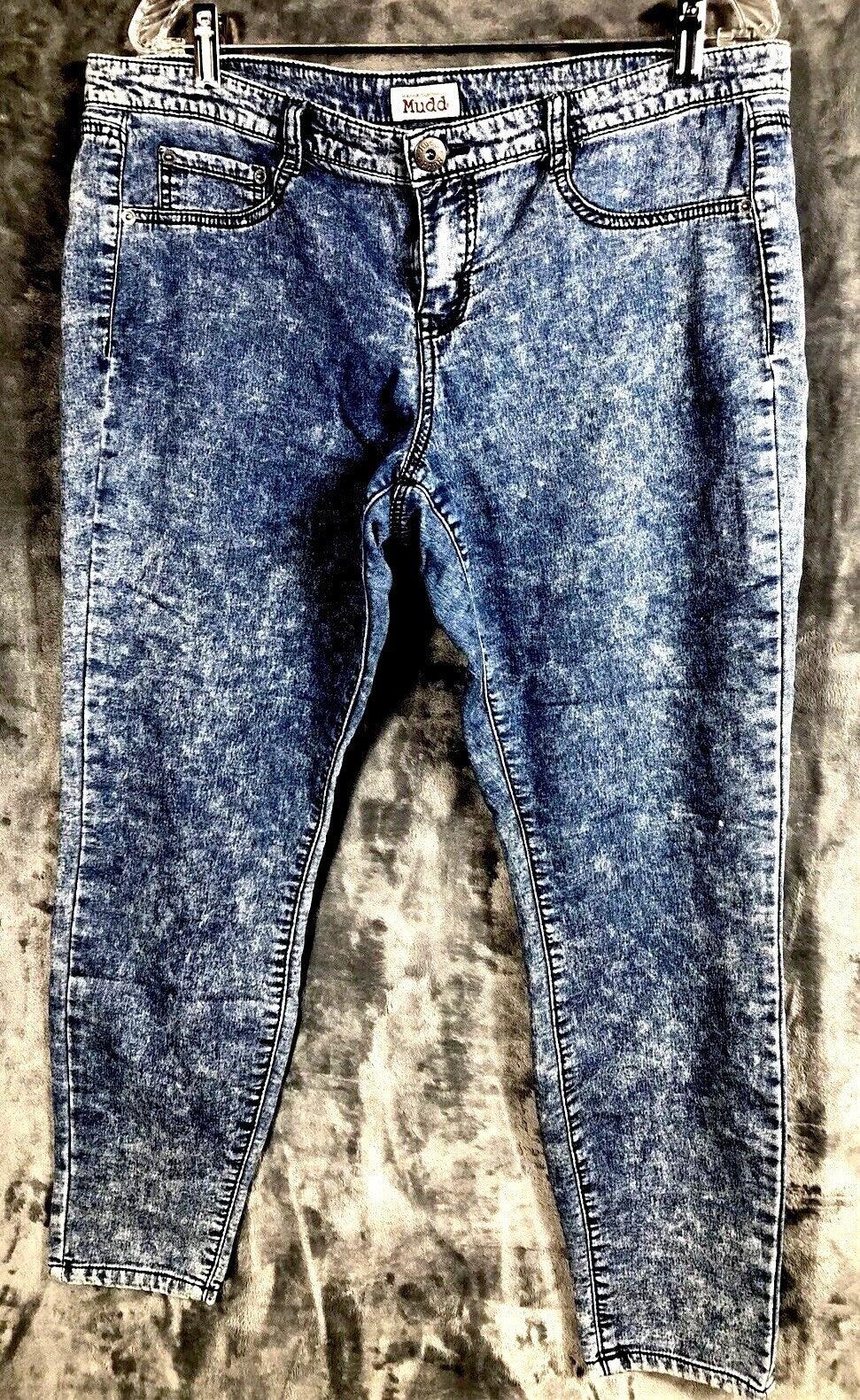 Vintage Mudd Womans Jeans Acid Wash Denim Pants Size 14