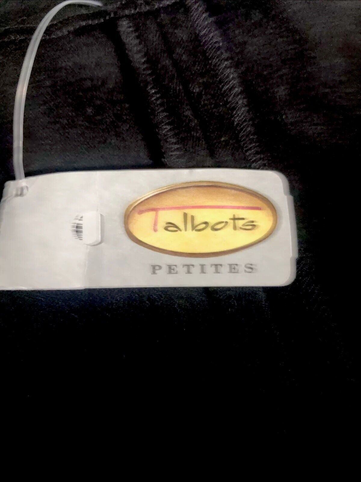 Talbot’s Velour Wrap Around Skirt Petites Short Black Stretch Size 14 So Soft!!