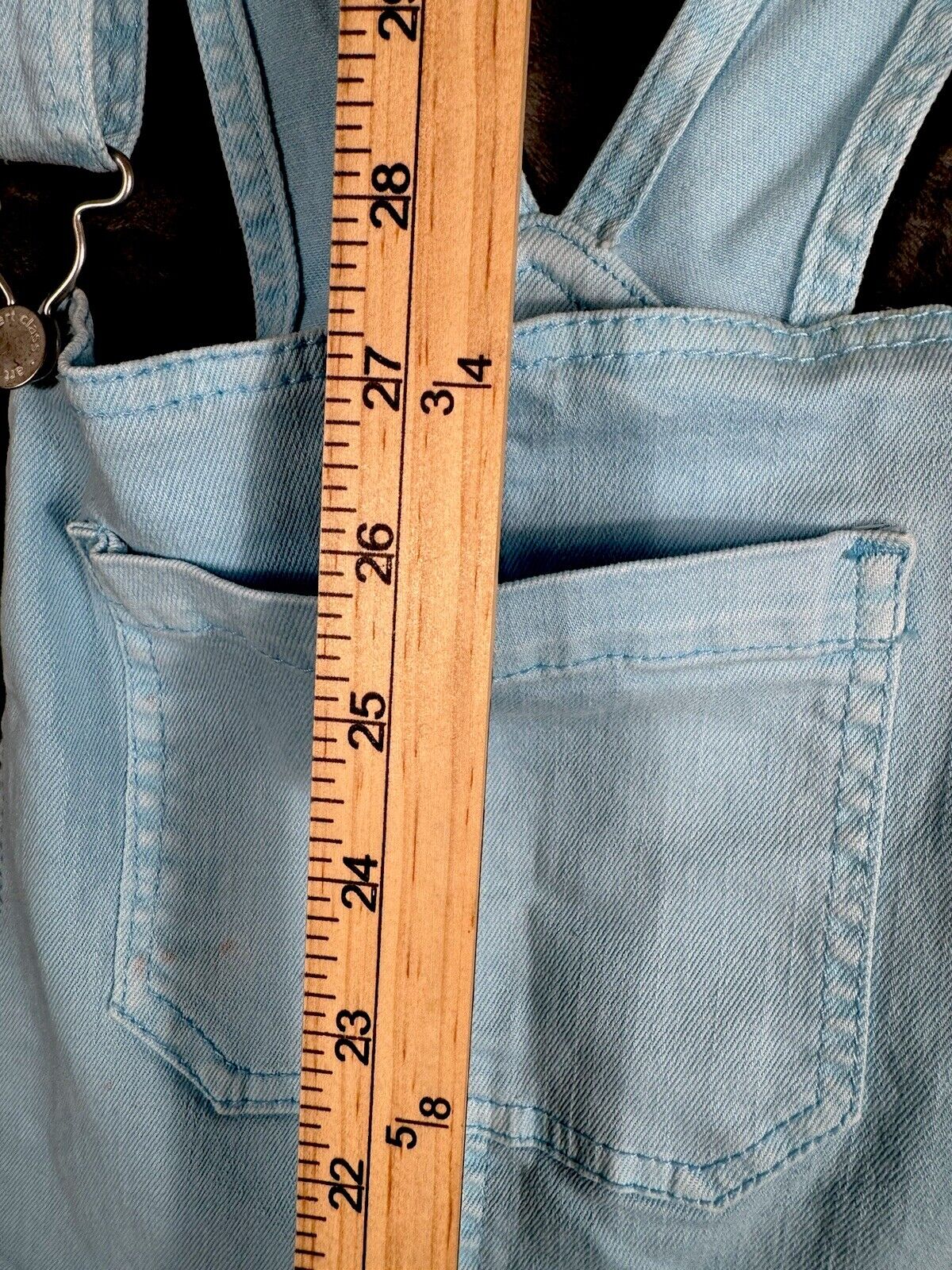 Art Class Women’s Denim Overalls 2X Large Size 18 Stretch Pastal Blue