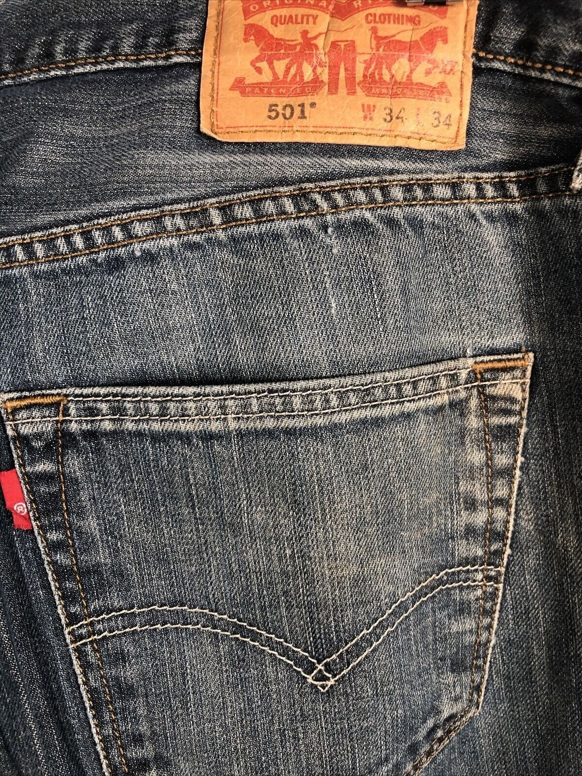 Levi’s 501 Jeans Men’s Size 34-34 Distressed Ripped Pants